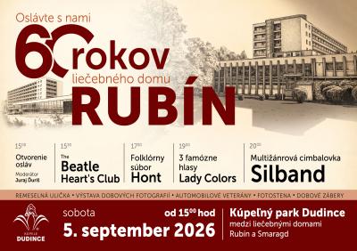 5. 9. Oslavy pri príležitosti 60. narodenín RUBÍNA